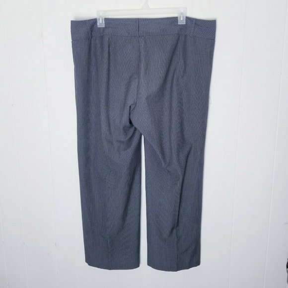 Wearever Striped Gray White Dress Pants Women Plus Size 20W - Picture 3 of 10